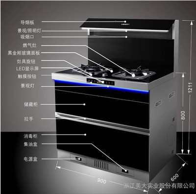 To solve the problem of kitchen fume, how good is baedian integrated stove?